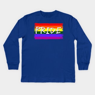 Pride Flag Kids Long Sleeve T-Shirt